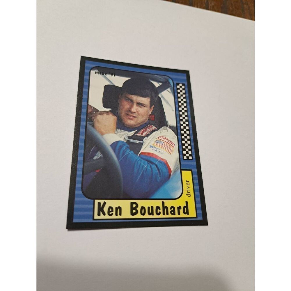 Vintage 1991 Maxx Ken Bouchard #13 Race Car Nascar Trading Card